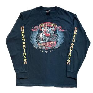 Harley Davidson Long Sleeve Black Tee